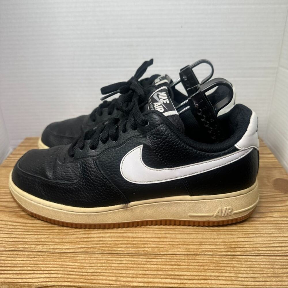 Nike Air Force 1 Low ‘07 Black White Gum Men Size 8 Sneakers Shoes CI0057-002